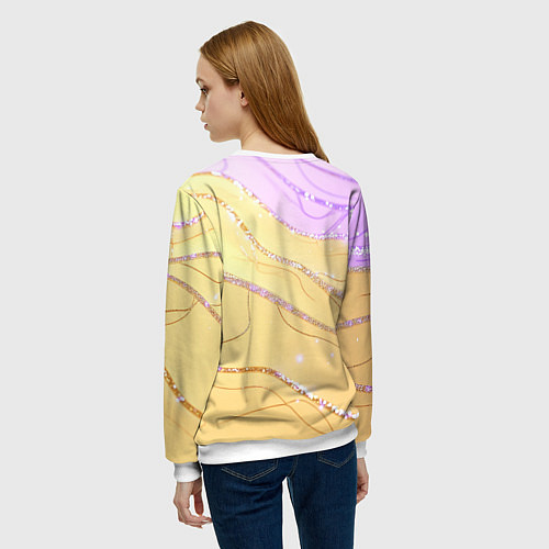 Женский свитшот Lana Del Rey танцует / 3D-Белый – фото 4