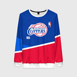 Свитшот женский LA Clippers - basketball, цвет: 3D-белый