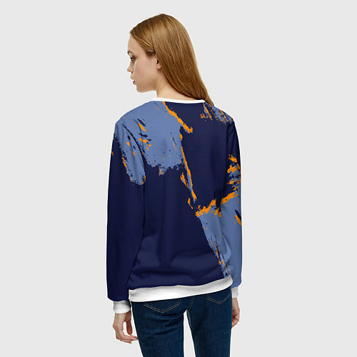 Женский свитшот Мемфис Гриззлис - логотип команды / 3D-Белый – фото 4