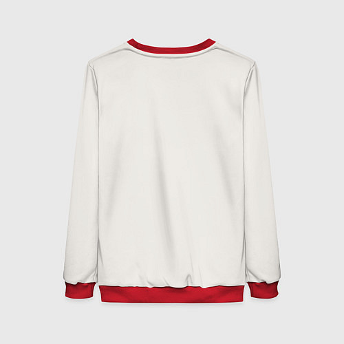 Женский свитшот Kurt Cobain - grunge-art / 3D-Красный – фото 2