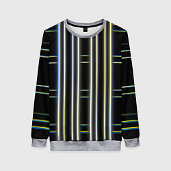 Женский свитшот Neon yellow blue white