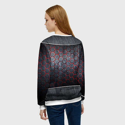 Женский свитшот Леди Гага в стиле вампирши / 3D-Белый – фото 4