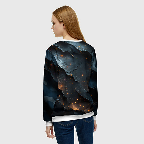 Женский свитшот Волк морской пехотинец ВМФ / 3D-Белый – фото 4