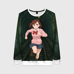 Женский свитшот Сиратори Айра бежит в туннеле