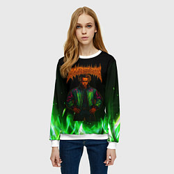 Свитшот женский XXXTentacion hardcore, цвет: 3D-белый — фото 2