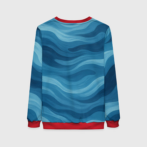 Женский свитшот XXXTentacion в облаке / 3D-Красный – фото 2