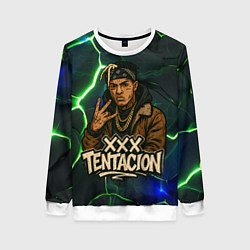 Свитшот женский XXXTentacion anime style, цвет: 3D-белый