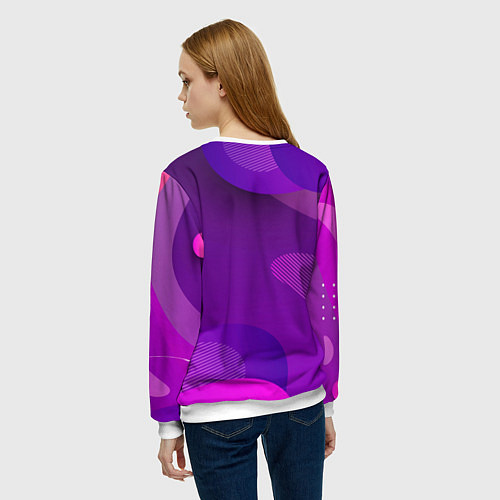 Женский свитшот XXXTentacion танцует в стиле 80х / 3D-Белый – фото 4