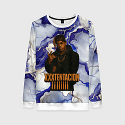 Свитшот женский XXXTentacion gangster, цвет: 3D-белый