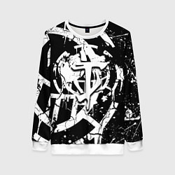 Свитшот женский Doom smile game, цвет: 3D-белый