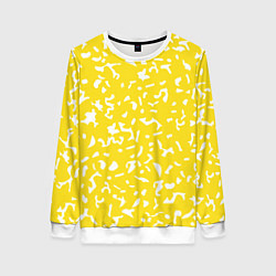 Свитшот женский Лимонный камуфляж, цвет: 3D-белый