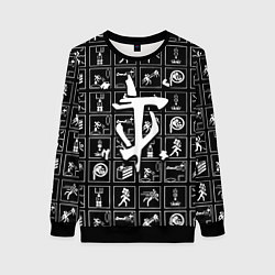 Свитшот женский Doom x portal, цвет: 3D-черный