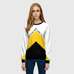 Свитшот женский За правду горой трехцветный арт, цвет: 3D-черный — фото 2