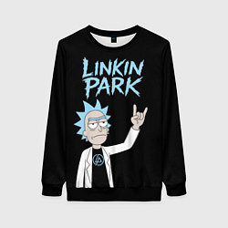 Женский свитшот Linkin Park и Рик рокер двухсторонняя