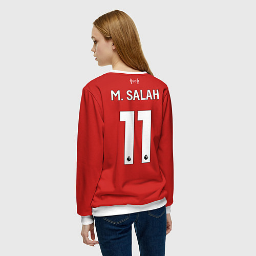 Женский свитшот Салах, Ливепрпуль домашняя форма 2025 2026 / 3D-Белый – фото 4