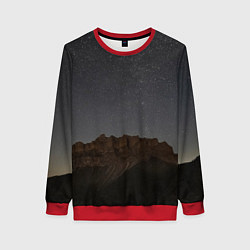 Женский свитшот Массив Метеген под звездами