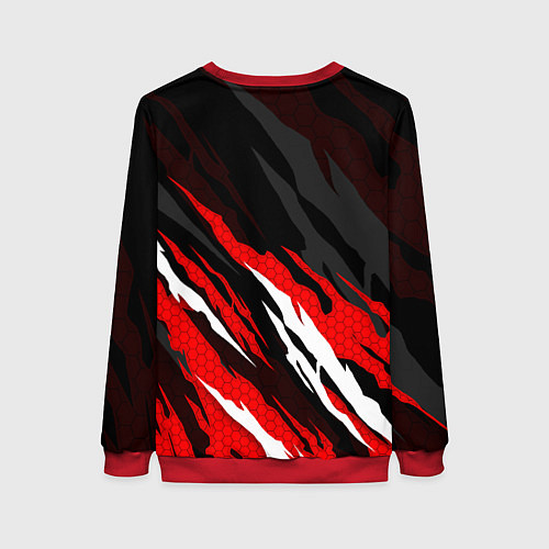 Женский свитшот Umbrella - красное пламя / 3D-Красный – фото 2