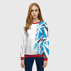 Свитшот женский Субару - фрагменты, цвет: 3D-красный — фото 2