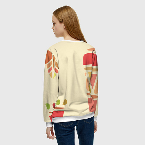 Женский свитшот Нефертити / 3D-Белый – фото 4