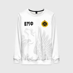 Свитшот женский ВМФ России с эмблемой войск, цвет: 3D-белый