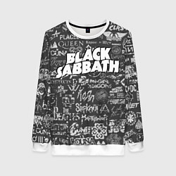 Женский свитшот Black Sabbath pattern