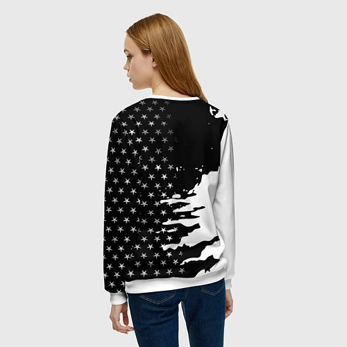 Женский свитшот Liverpool текстура спорт / 3D-Белый – фото 4