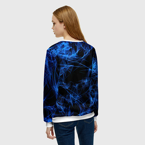 Женский свитшот Inter smoke neon / 3D-Белый – фото 4