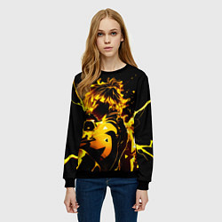 Свитшот женский Зенитсу Агатсума, цвет: 3D-черный — фото 2