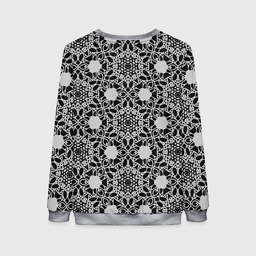 Женский свитшот Кружевной паттерн / 3D-Меланж – фото 2
