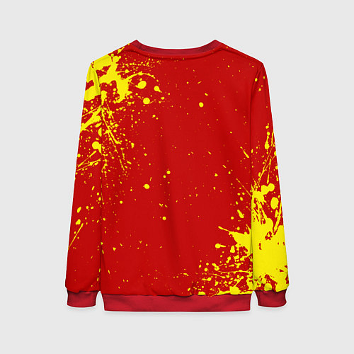 Женский свитшот Praise the sun - dark souls / 3D-Красный – фото 2