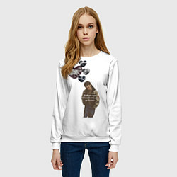 Свитшот женский J-Hope, цвет: 3D-белый — фото 2