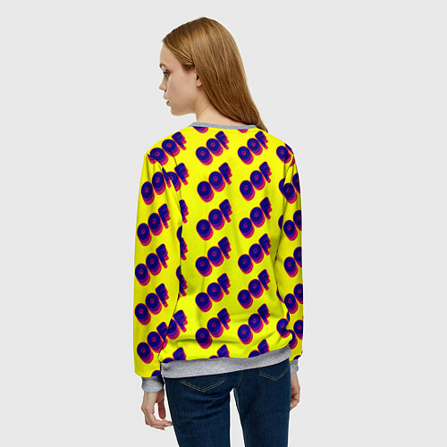 Женский свитшот Monako off / 3D-Меланж – фото 4
