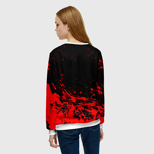 Женский свитшот Валенсия брызги красок / 3D-Белый – фото 4