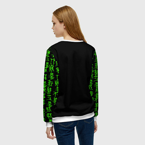 Женский свитшот Аниме Человек бензопила / 3D-Белый – фото 4