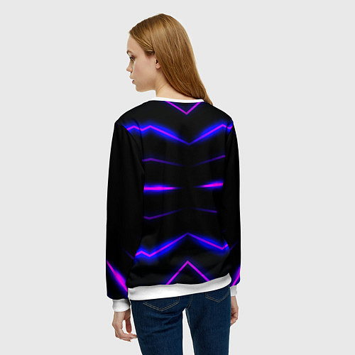 Женский свитшот Color multicoloured neon / 3D-Белый – фото 4