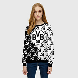 Свитшот женский Borussia паттерн ссср, цвет: 3D-черный — фото 2
