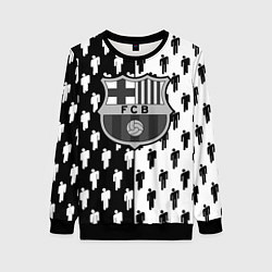Свитшот женский Barcelona спортивный паттерн, цвет: 3D-черный
