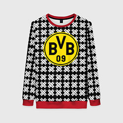 Свитшот женский Borussia pattern geometry, цвет: 3D-красный