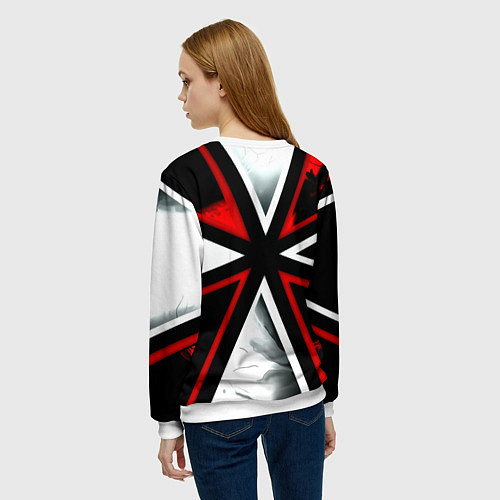 Женский свитшот Arsenal umbrella corp / 3D-Белый – фото 4