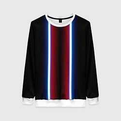 Женский свитшот Color white blue red neon