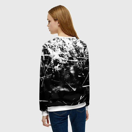Женский свитшот Bayern Mnchen черно белая бумага / 3D-Белый – фото 4