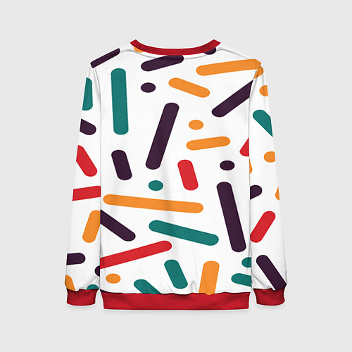 Женский свитшот Oval oil / 3D-Красный – фото 2