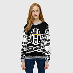 Свитшот женский Juventus подедитель краски, цвет: 3D-меланж — фото 2