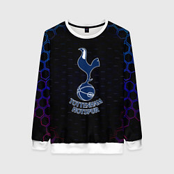 Свитшот женский ФК Тоттенхэм соты, цвет: 3D-белый