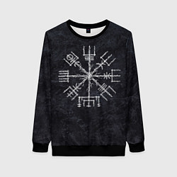 Женский свитшот Мистический компас рун вегвизир