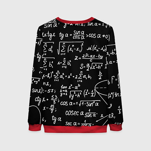 Женский свитшот Ювентус физика символы / 3D-Красный – фото 2
