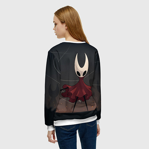 Женский свитшот Hollow Knight - Silksong / 3D-Белый – фото 4