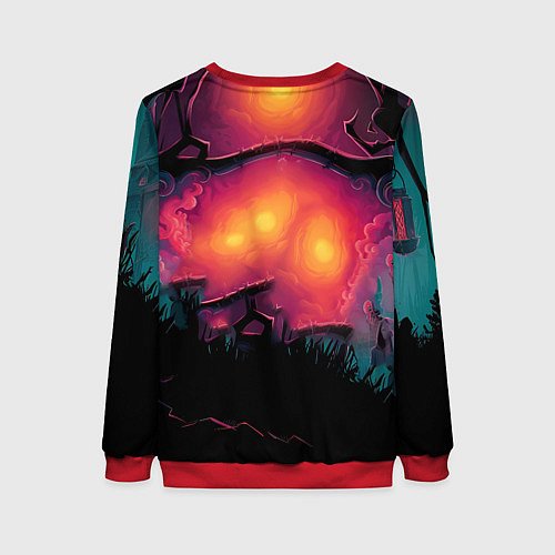 Женский свитшот Лошадь рок стиль / 3D-Красный – фото 2