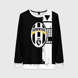 Свитшот женский Ювентус геометрия белая, цвет: 3D-белый