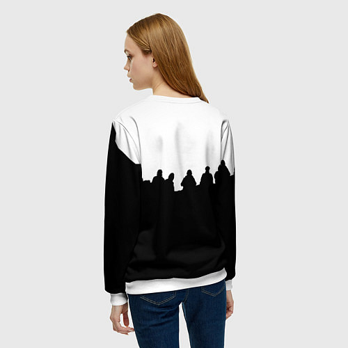 Женский свитшот Ювентус команды / 3D-Белый – фото 4